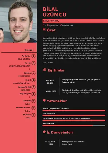 Kuaför Cv Örnekleri cv indir